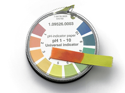 pH testing strips can be used for soil pH 