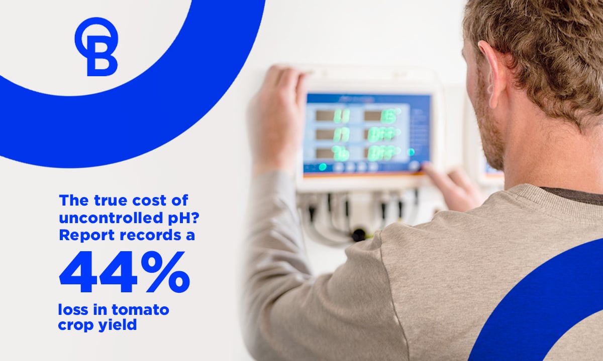 The true cost of uncontrolled pH? Report records a 44% loss in tomato crop yield